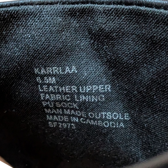 Steve Madden Karrlaa Slide Sandals Black Beige Leather Upper Flat Women's 6.5 - Picture 3 of 11